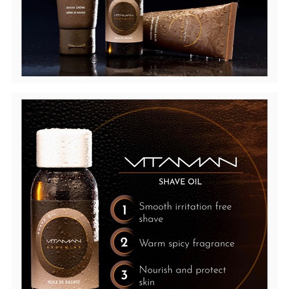 Shave oil VITAMAN Professionnal spa range - Picture 3 of 11